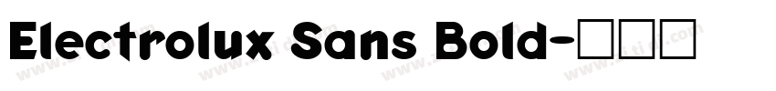 Electrolux Sans Bold字体转换